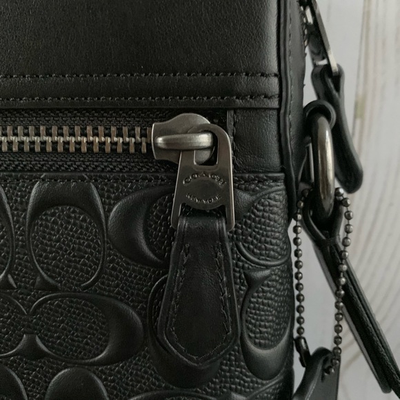 NWT COACH HOUSTON FLIGHT BAG IN SIGNATURE LEATHER - Picture 6 of 7